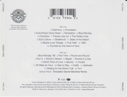 New Order : Singles (2xCD, Comp)
