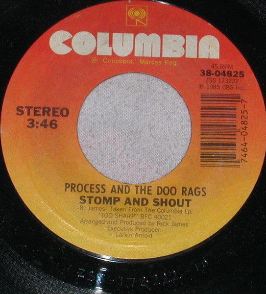 Process And The Doo Rags : Stomp And Shout (7")