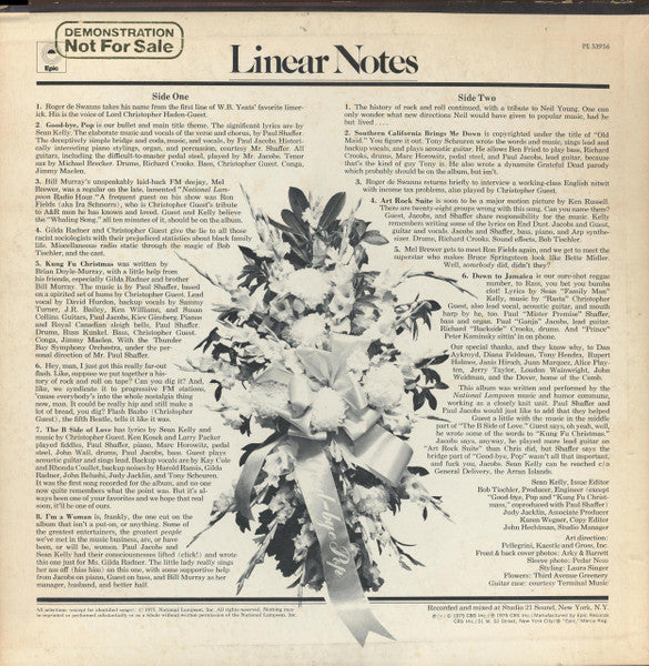 National Lampoon : Good-Bye Pop 1952-1976 (LP, Album, Promo)