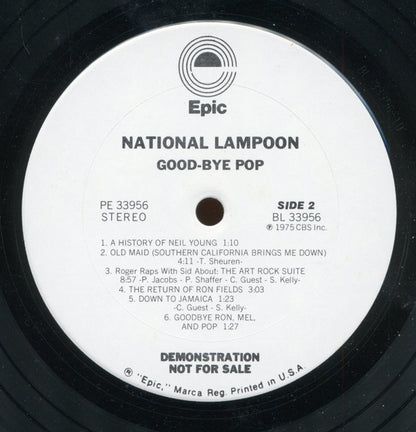 National Lampoon : Good-Bye Pop 1952-1976 (LP, Album, Promo)