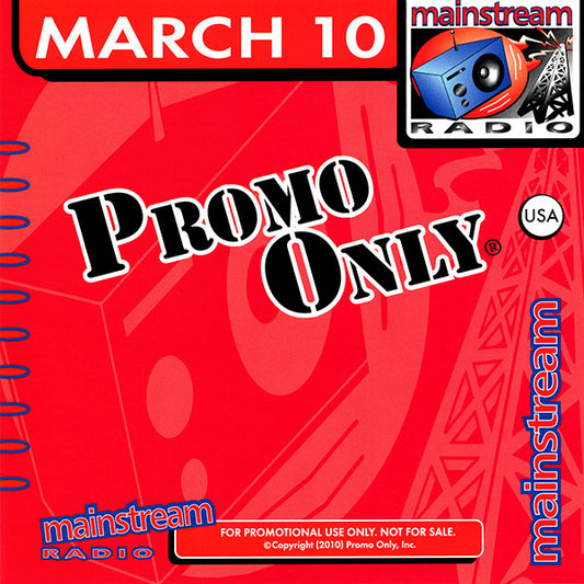 Various : Promo Only Mainstream Radio: March 2010 (CD, Comp, Promo)