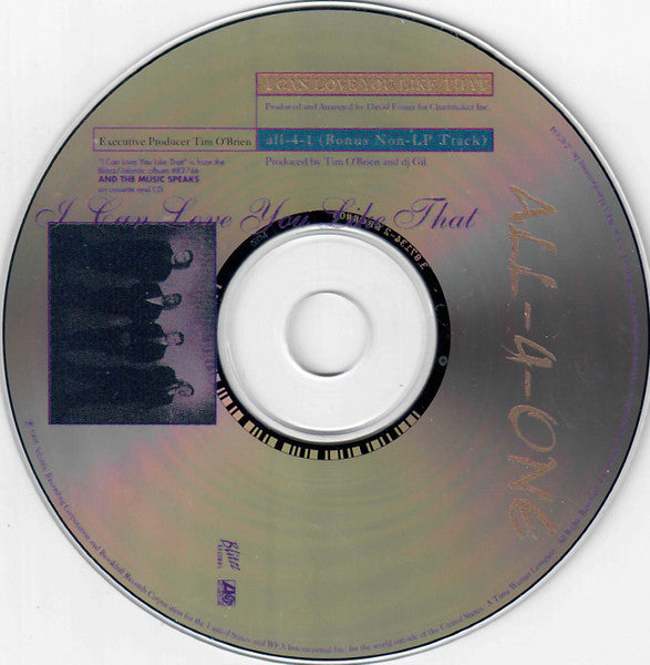 All-4-One : I Can Love You Like That (CD, Single)