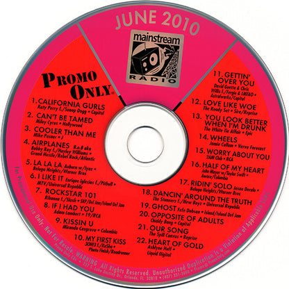 Various : Promo Only Mainstream Radio (June 2010) (CD, Comp, Promo)