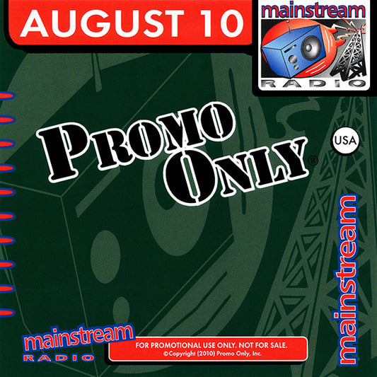 Various : Promo Only Mainstream Radio: August 2010 (CD, Comp, Promo)
