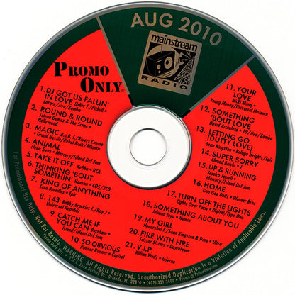 Various : Promo Only Mainstream Radio: August 2010 (CD, Comp, Promo)
