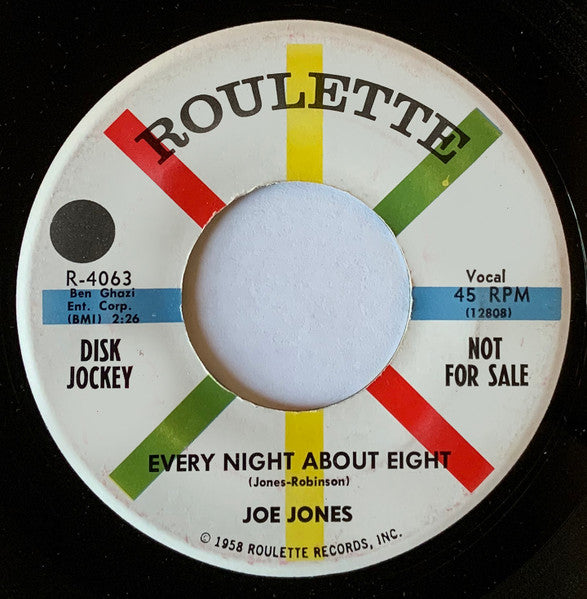 Joe Jones (2) : Every Night About Eight / A-Tisket A-Tasket (7", Single, Promo)