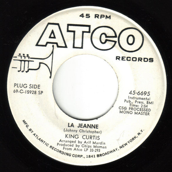 King Curtis : La Jeanne / Little Green Apples (7", Promo)