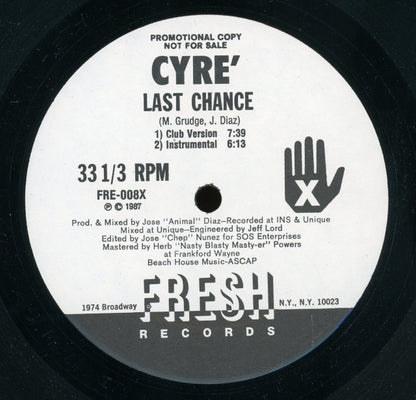 Cyré : Last Chance (12", Promo)