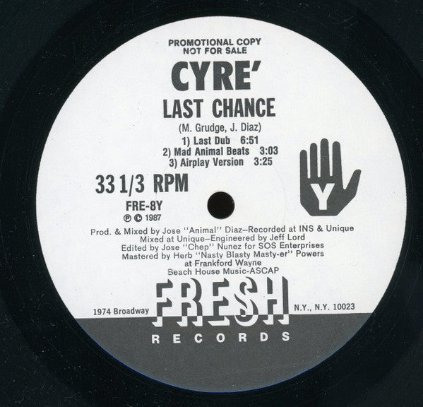 Cyré : Last Chance (12", Promo)