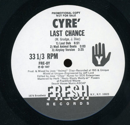 Cyré : Last Chance (12", Promo)