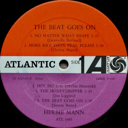 Herbie Mann : The Beat Goes On (LP, Album, Lam)