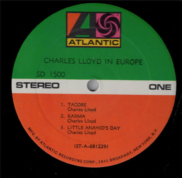 Charles Lloyd : Charles Lloyd In Europe (LP, Album, RE)