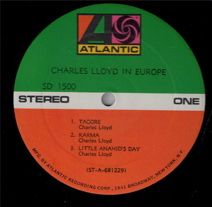 Charles Lloyd : Charles Lloyd In Europe (LP, Album, RE)
