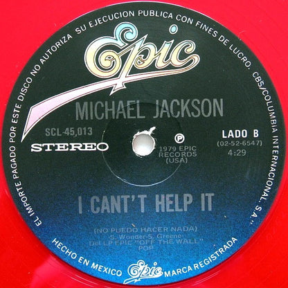 Michael Jackson : Don't Stop 'Til You Get Enough = No Pares Hasta Satisfacerte (12", Ltd, Red)