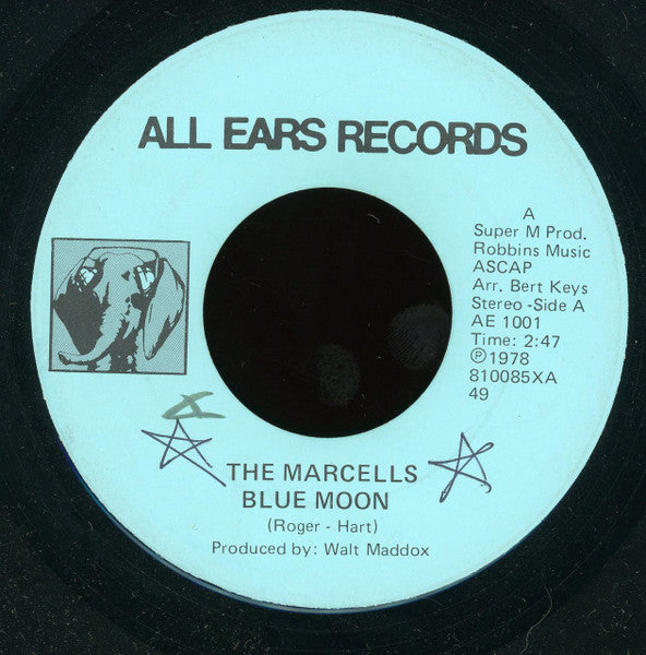 The Marcels : Blue Moon / Clap Your Hands (When I Clap My Hands) (7")
