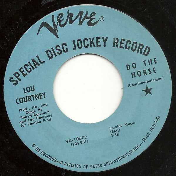 Lou Courtney : Do The Horse / Rubberneckin' (7", Single, Promo)