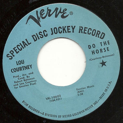 Lou Courtney : Do The Horse / Rubberneckin' (7", Single, Promo)