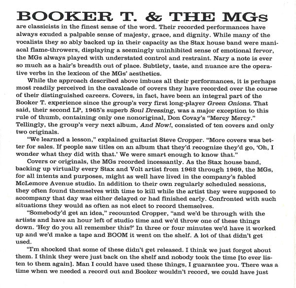 Booker T & The MG's : Soul Men (CD)