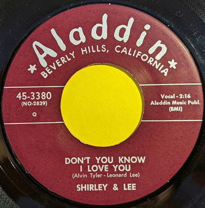 Shirley And Lee : Don't You Know I Love You / Rock All Nite (7", Single)