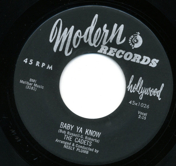The Cadets : Ring Chimes / Baby Ya Know (7")