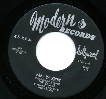 The Cadets : Ring Chimes / Baby Ya Know (7")