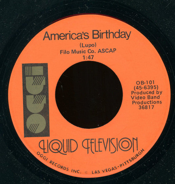 Liquid Television : America's Birthday / Space Shuttle Boogie (7")