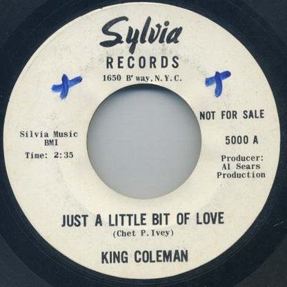 King Coleman : Just A Little Bit Of Love / Salt And Pepper (7", Promo, Styrene)