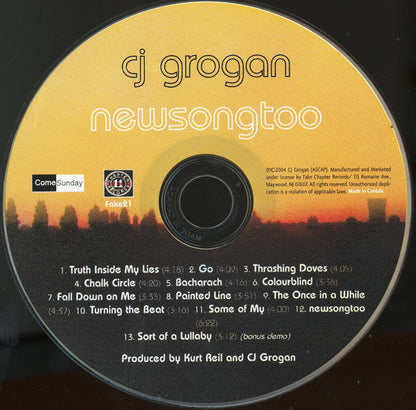 CJ Grogan : Newsongtoo (CD, Album)