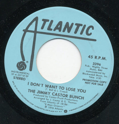 The Jimmy Castor Bunch : I Don't Want To Lose You (7", Single, Mono, Promo, Spe)