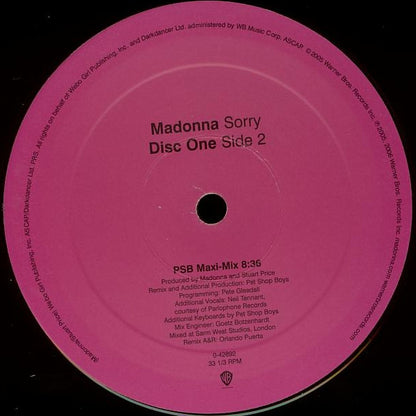 Madonna : Sorry (2x12")