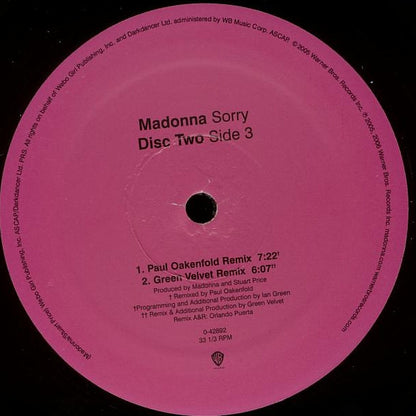 Madonna : Sorry (2x12")