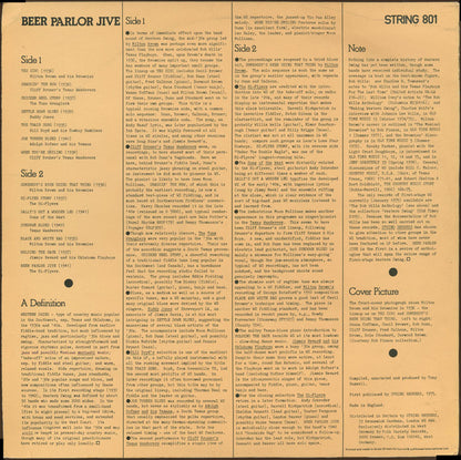 Various : Beer Parlor Jive - Western Swing - 1935-1941 (LP, Comp, Mono)
