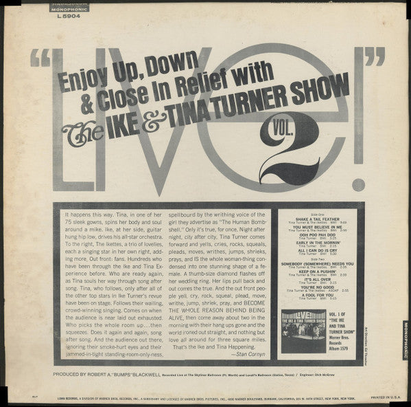 Ike & Tina Turner Revue : The Ike & Tina Turner Show - Vol. 2 (LP, Album, Mono)