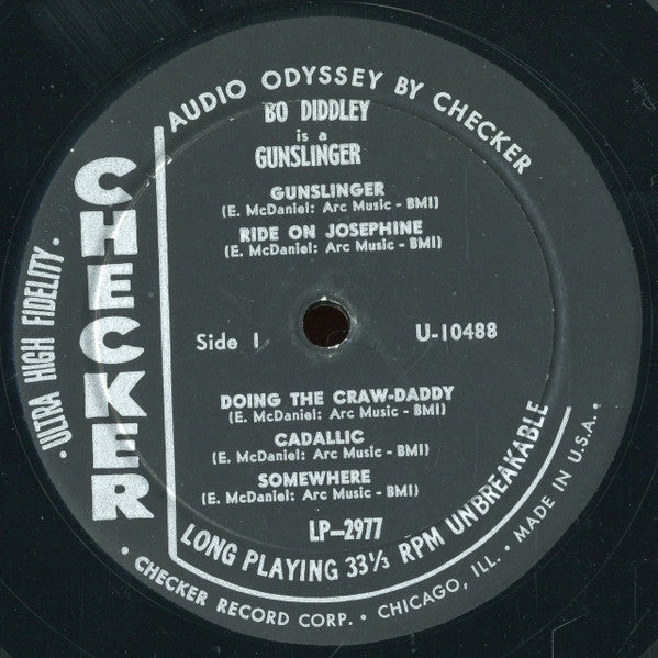 Bo Diddley : Bo Diddley Is A Gunslinger (LP, Album, Mono, Bla)