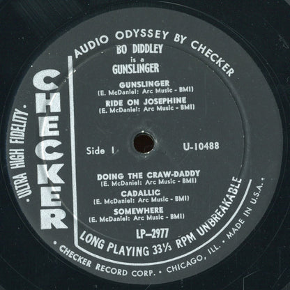 Bo Diddley : Bo Diddley Is A Gunslinger (LP, Album, Mono, Bla)
