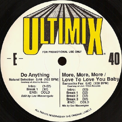 Various : Ultimix 40 (3x12", Comp, Promo)