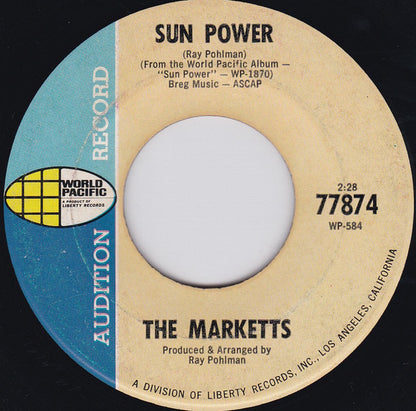 The Marketts : Sun Power (7", Mono, Promo, Rai)