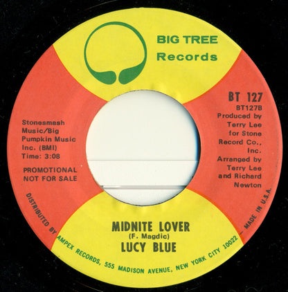 Lucy Blue : Steal My Heart Away / Midnite Lover (7", Single, Promo)