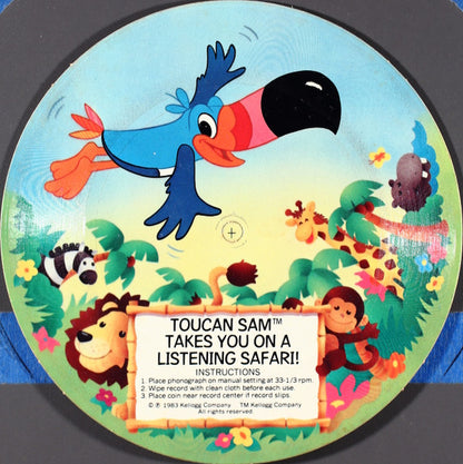 Toucan Sam : Toucan Sam Takes You On A Listening Safari! (Flexi, 6", S/Sided, Card)