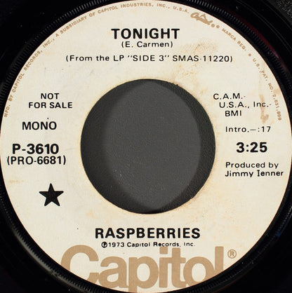 Raspberries : Tonight (7", Single, Mono, Promo)