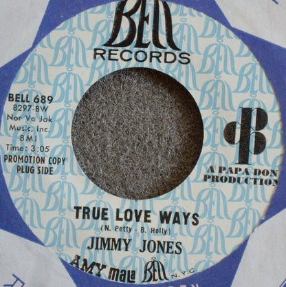 Jimmy Jones : True Love Ways / Snap My Fingers (7", Single, Promo)