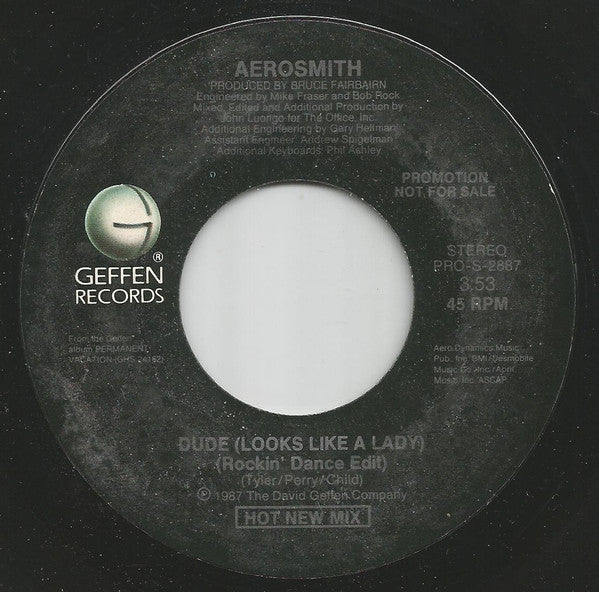 Aerosmith : Dude (Looks Like A Lady) (7", Single, Promo)