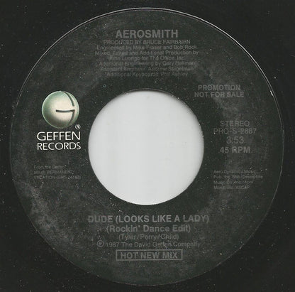 Aerosmith : Dude (Looks Like A Lady) (7", Single, Promo)
