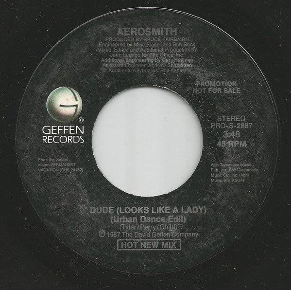 Aerosmith : Dude (Looks Like A Lady) (7", Single, Promo)