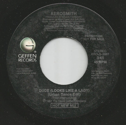 Aerosmith : Dude (Looks Like A Lady) (7", Single, Promo)
