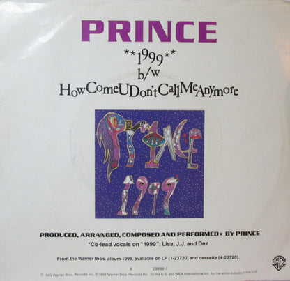 Prince : 1999 (7", Single, Jac)