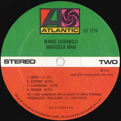 Manu Dibango : Makossa Man (LP, Album, RE, Pre)