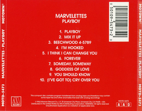 The Marvelettes : Playboy (CD, Album, RE)