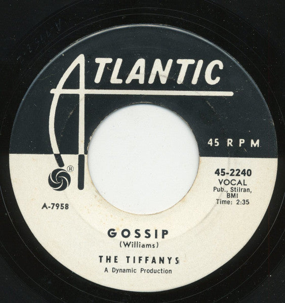 The Tiffanys : Gossip / Please Tell Me (7", Single)