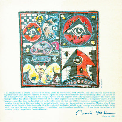 Ornette Coleman And Charlie Haden : Soapsuds, Soapsuds (LP, Album, Gat)